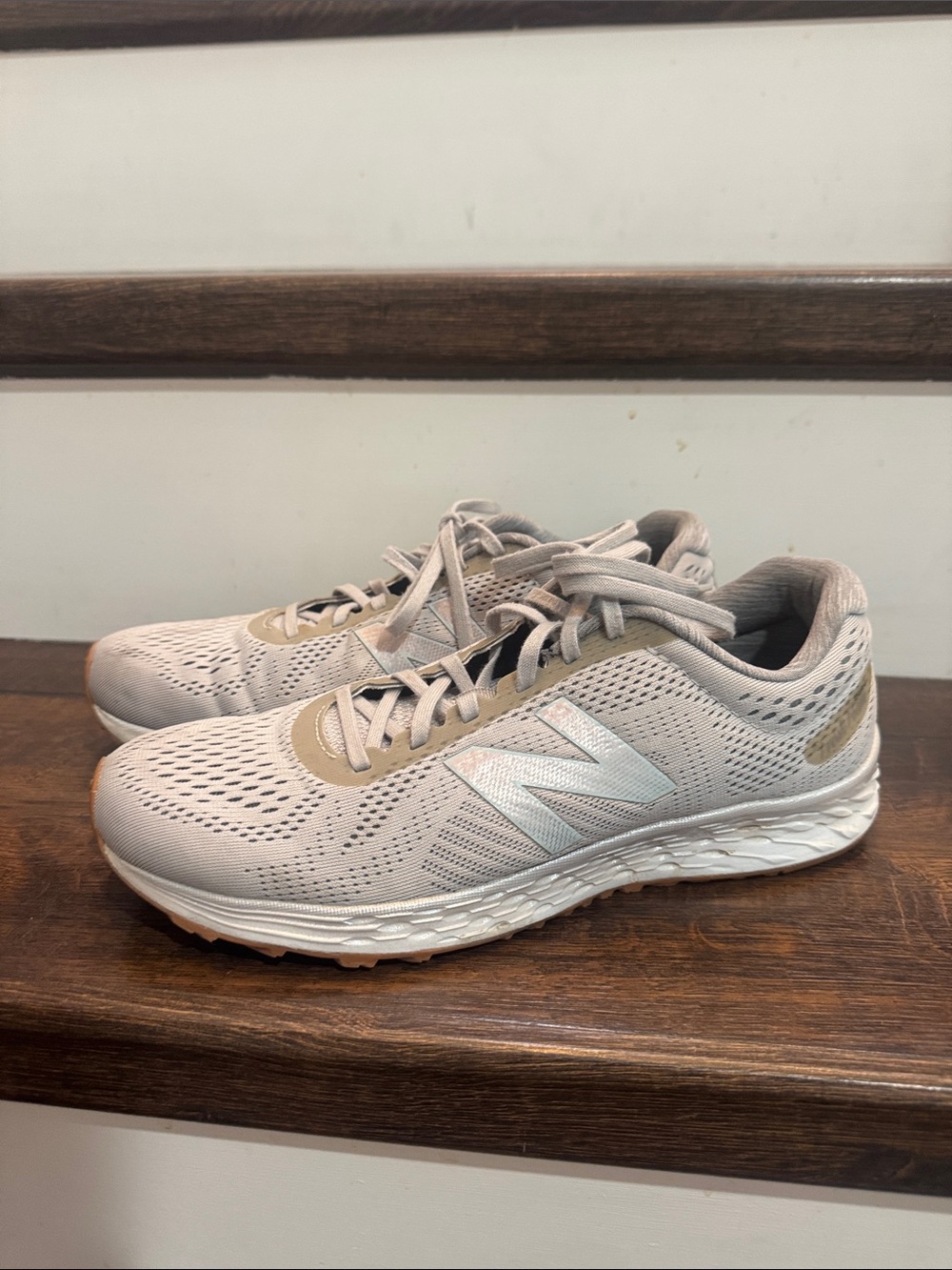 New Balance Women’s Neutral Beige Athletic Running Shoes